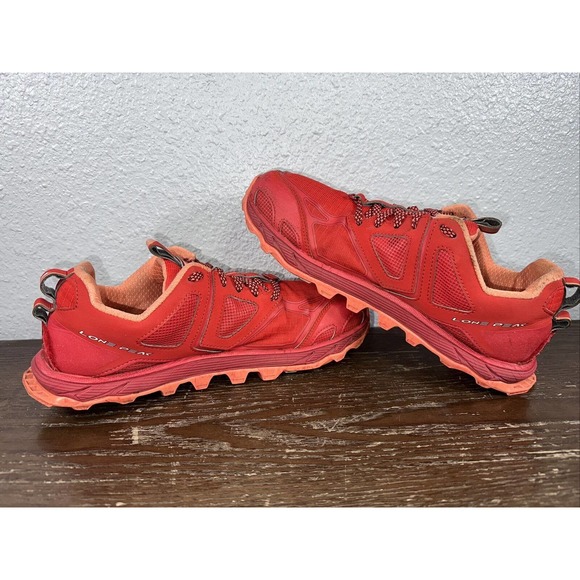 ALTRA Lone Peak 4.5 Trail Running Shoes AL0A4QTX603 Poppy Red Women's Size 9.5 - Picture 8 of 11